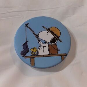 Snoopy Fishing Compact Mirror